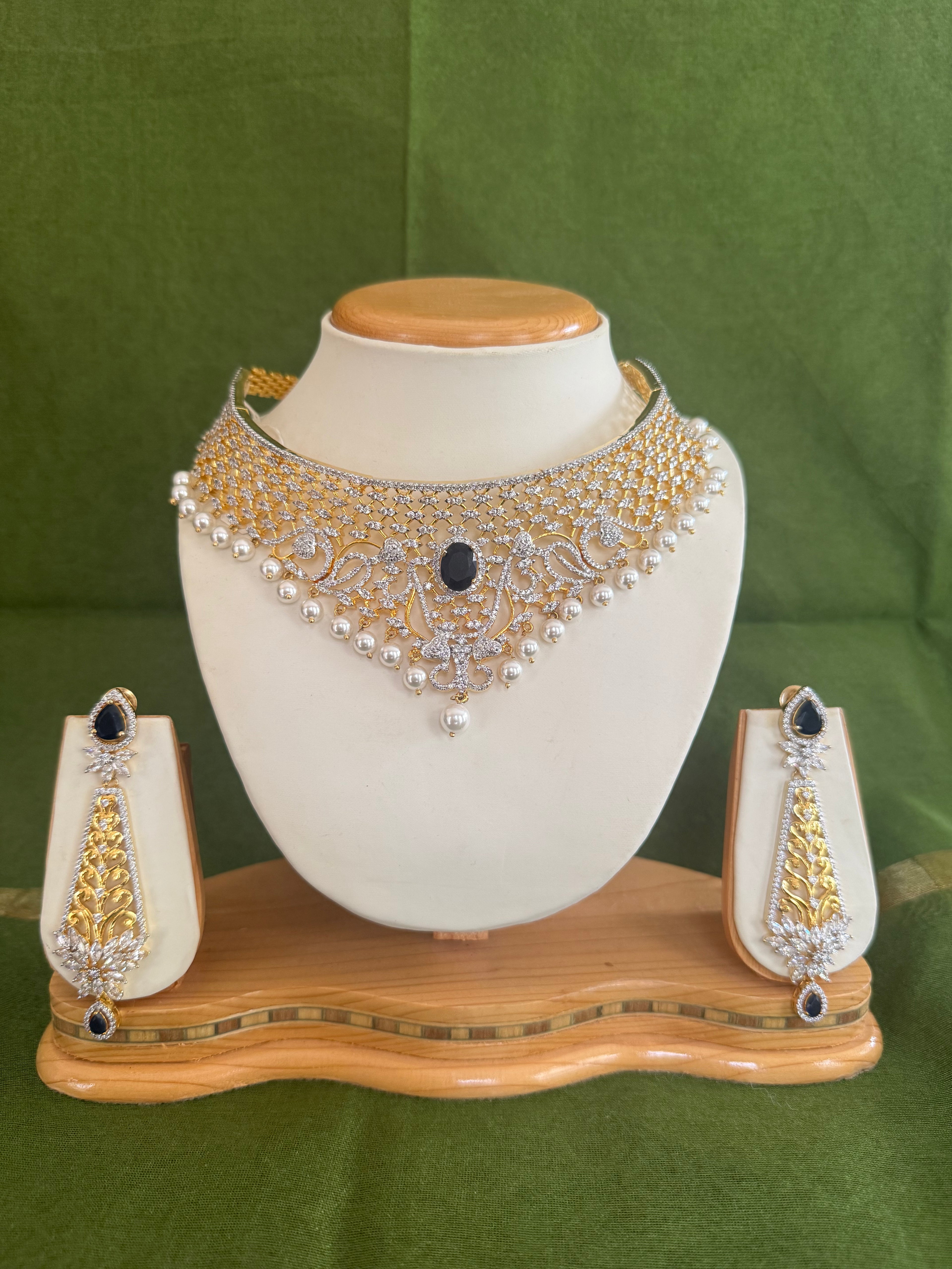 Cz diamond necklace