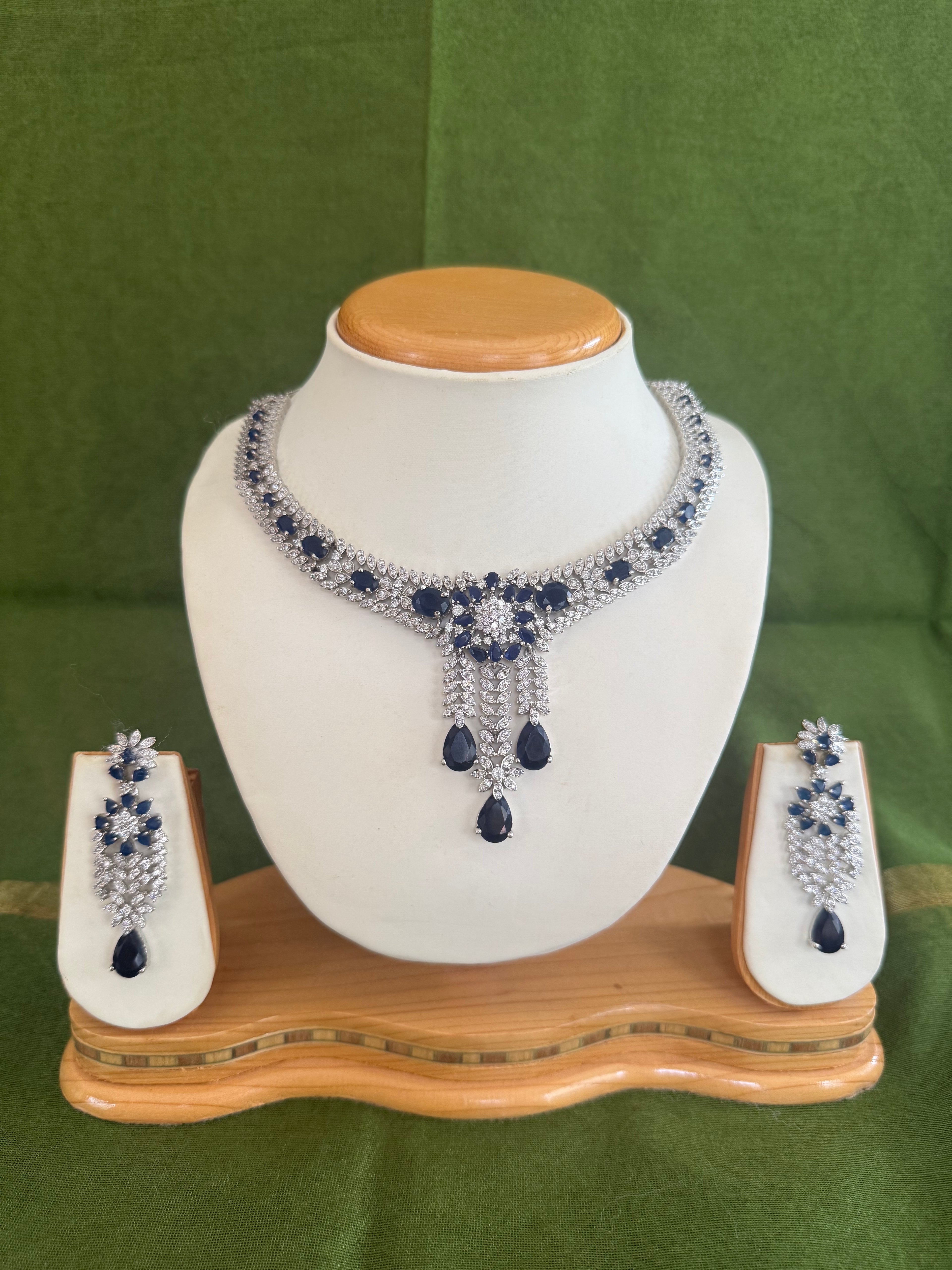 Blue cz diamond jewelry